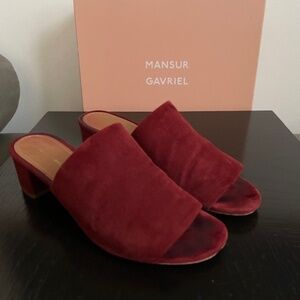 Mansur Gavriel Suede Mules
